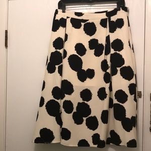 Retro mid-calf skirt.  EUC polka dots